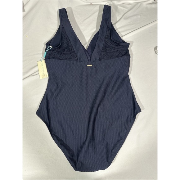 NWT $140 Sea Level [ 12 US ] Cross Front One-Piece Swimsuit in Night Sky #7014‎ - Picture 7 of 11